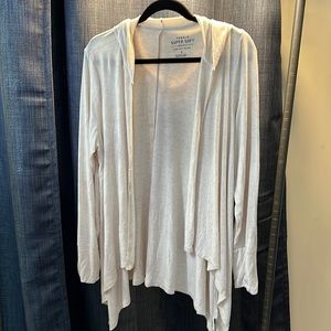 Torrid oatmeal super soft hooded cardigan